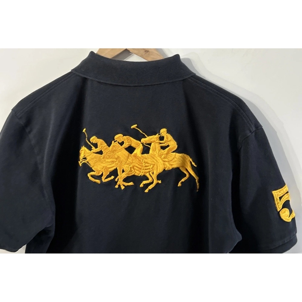 Mens Vintage Polo Ralph Lauren Stampede International Challenge Polo USA L/XL - Picture 6 of 6